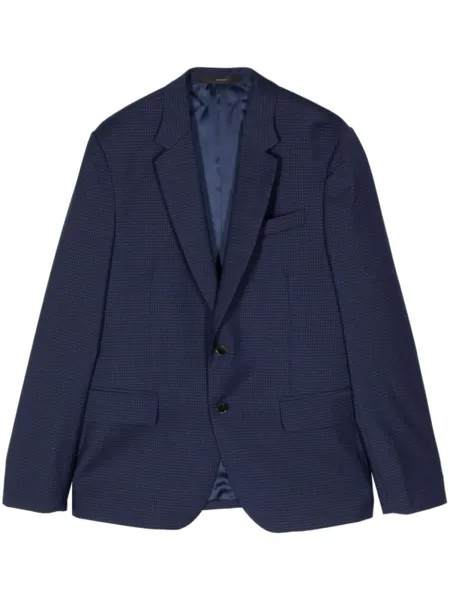 Paul Smith однобортный пиджак в клетку гингем, синий