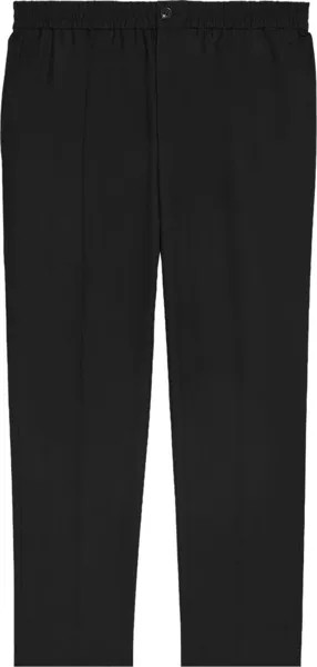 Брюки Ami Elasticated Waist Cropped Fit Trousers 'Black', черный