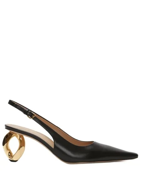 JW Anderson босоножки с ремешком на пятке, черный