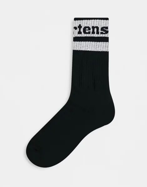 Черно-белые спортивные носки с логотипом Dr Martens