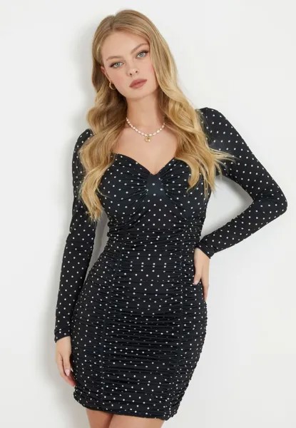 Платье из джерси Guess, черный