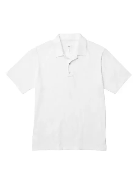 Классическая рубашка-поло Flame Rag & Bone, белый