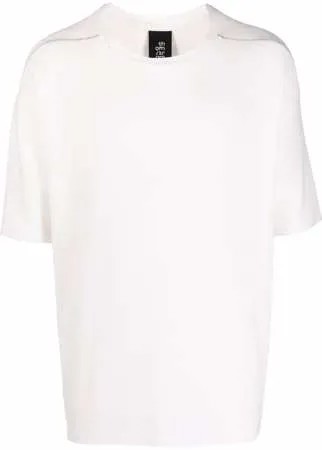Thom Krom футболка с контрастной строчкой и приспущенными плечами