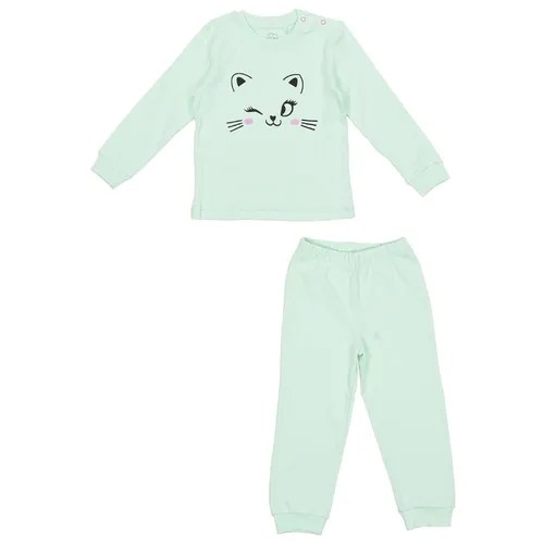Пижама Белый Слон, размер 92/98, зеленый
