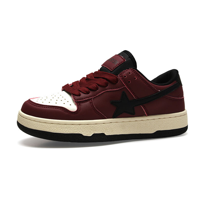 Кроссовки STUR YSN Skateboarding Shoes Unisex Low-top, бежевый/красный