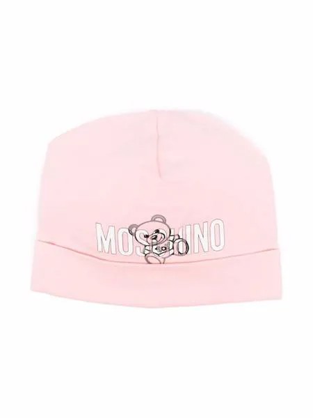 Moschino Kids шапка бини с принтом Teddy Bear