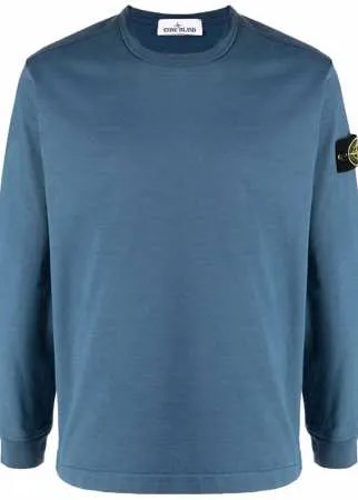 Stone Island футболка с длинными рукавами и нашивкой-логотипом