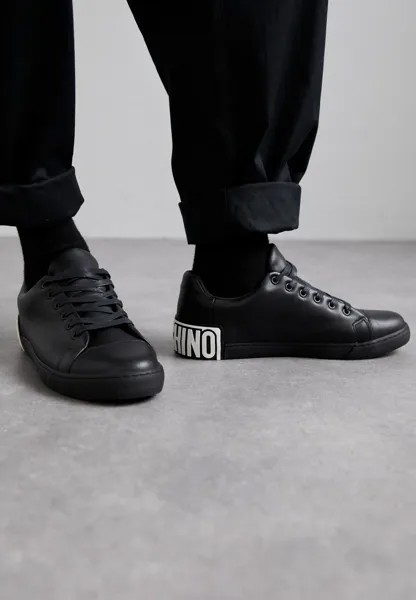 Низкие кроссовки MAXILOGO MOSCHINO, черный