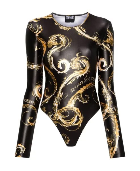 Футболка с круглым вырезом и принтом Chromo couture Versace Jeans Couture, мультиколор