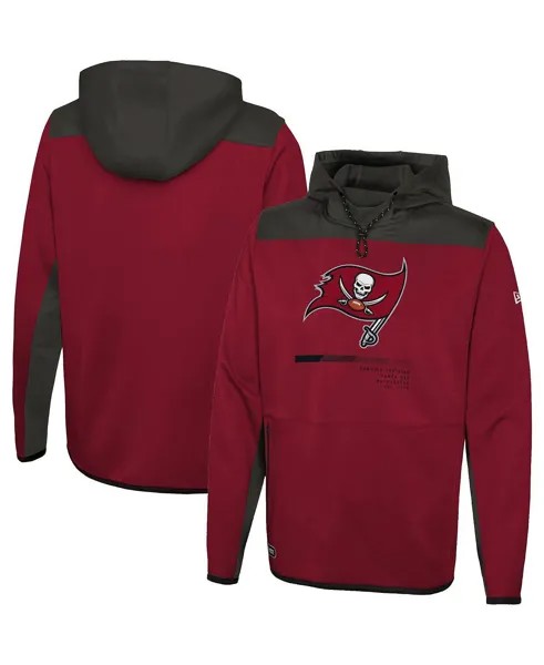 Мужская красная толстовка с капюшоном tampa bay buccaneers combine authentic hard hitter pullover New Era, красный