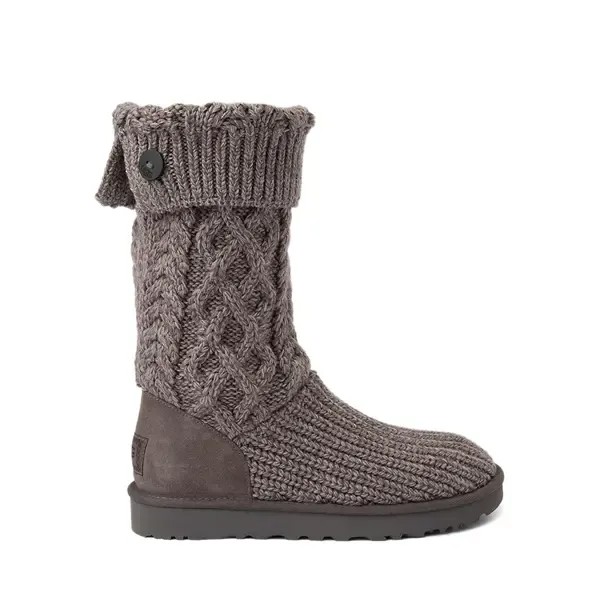 Женские трикотажные ботинки UGG Classic Cardi, серый