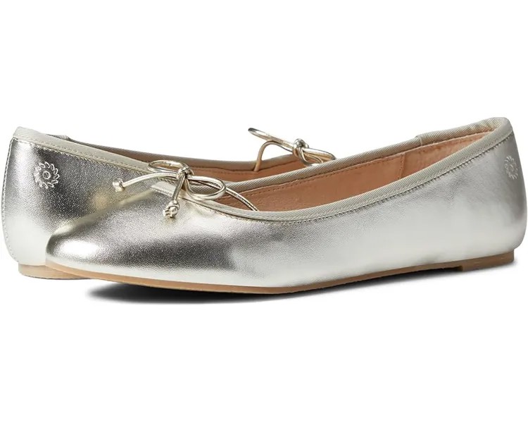 Балетки Jack Rogers Serena Round Toe Ballet, цвет Platinum/Platinum