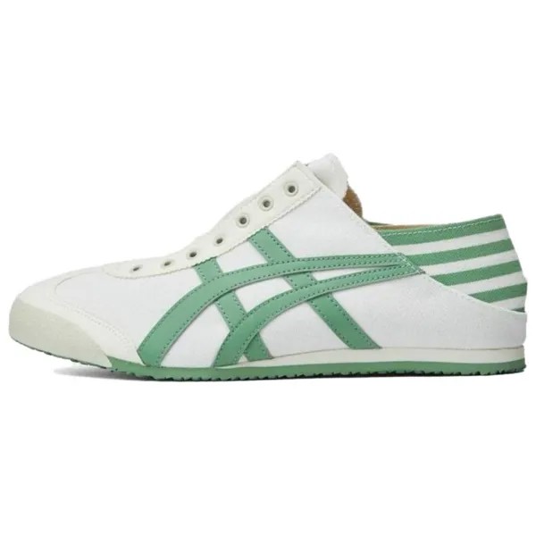 Кроссовки Onitsuka Tiger MEXICO 66 Lifestyle Shoes Unisex Low-top White/Green, зеленый