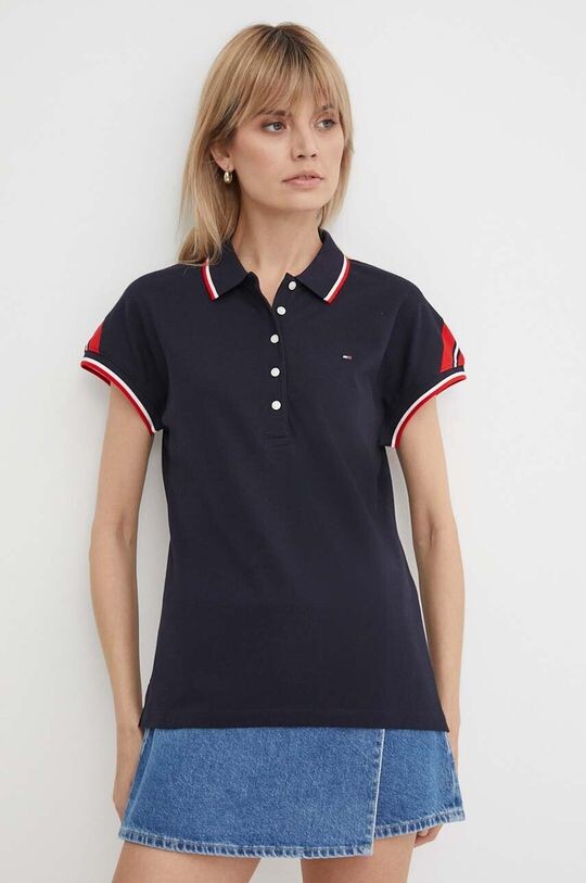 Поло Tommy Hilfiger, темно-синий
