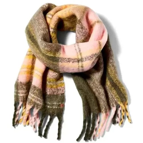 Шарф Timberland Chunky Plaid Blanket Scarf With Fringe / One-size