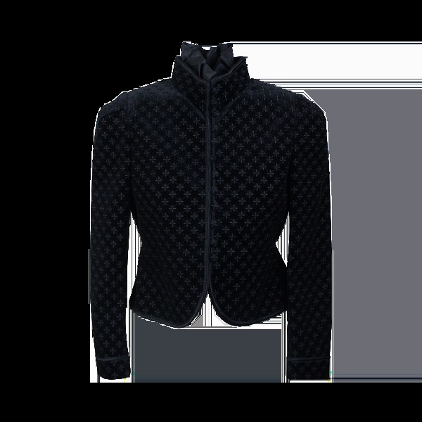 Куртка Saint Laurent Embroidered Cropped 'Black', черный