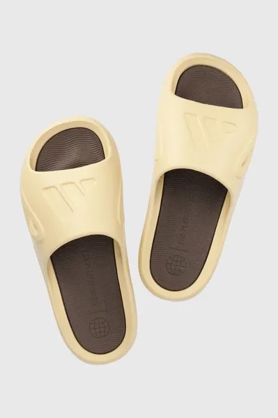 Шлепанцы adidas, бежевый