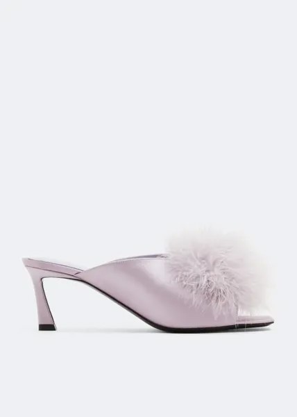 Мюли SAINT LAURENT Mae mules, фиолетовый