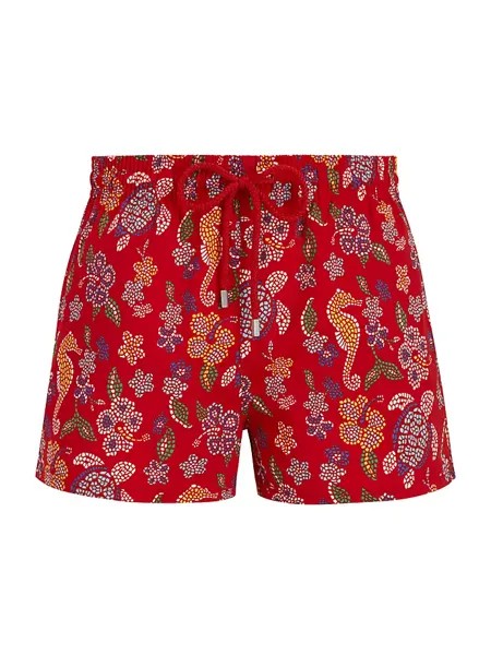 Плавки с рисунком Manta Vilebrequin, цвет coquelicot