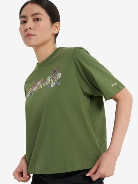 Футболка женская Columbia North Cascades Relaxed Tee, Зеленый