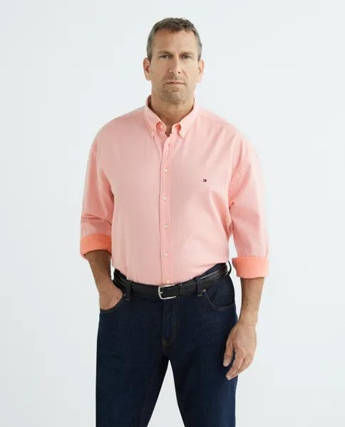 Мужская рубашка добби Tommy Hilfiger больших размеров Tommy Hilfiger, коралловый