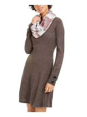 BCX DRESS Женский темно-бордовый акриловый полосатый зимний шарф