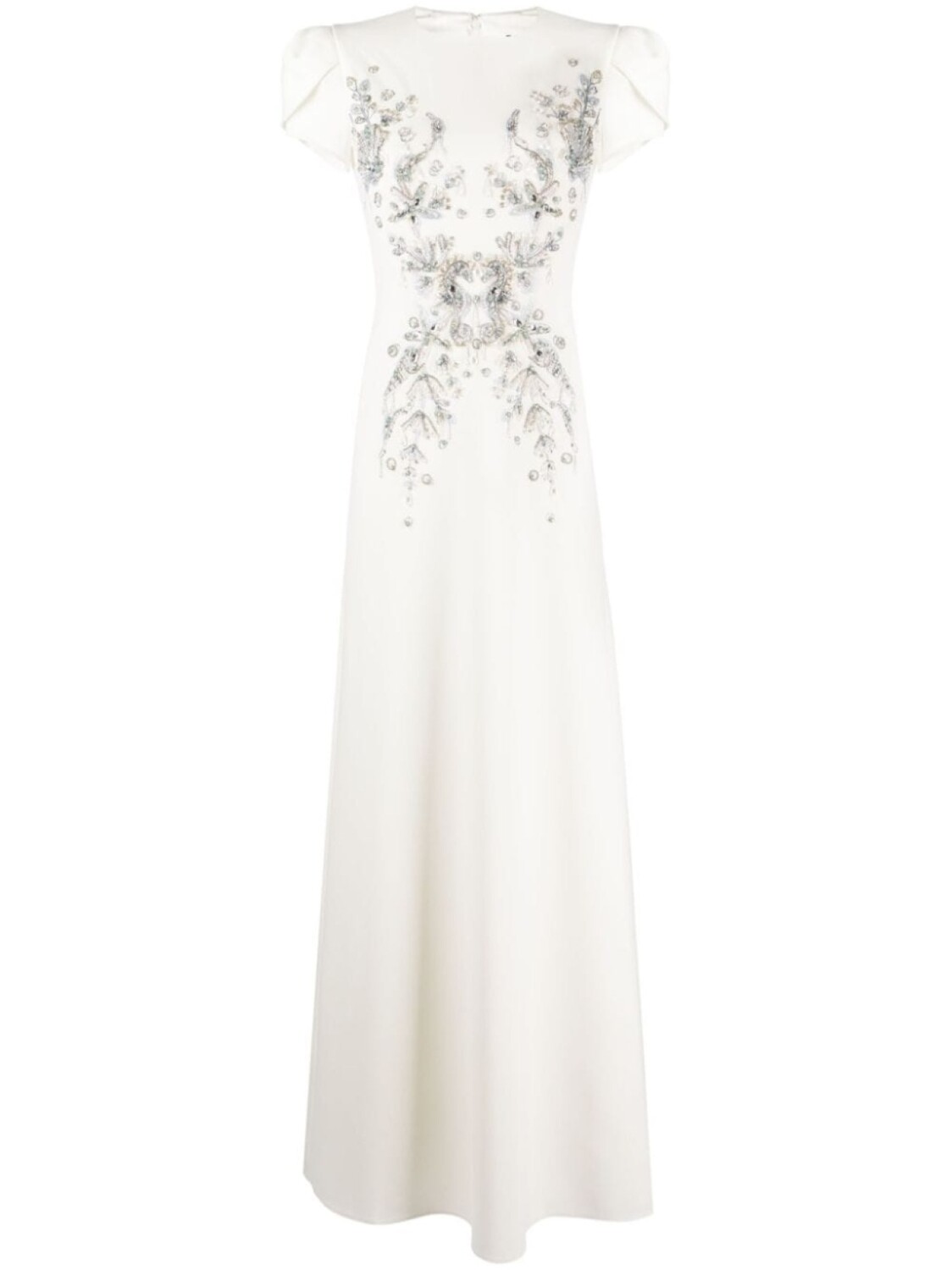 Jenny Packham платье Maya с кристаллами, белый