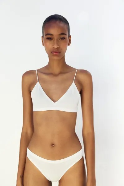 Классические трусы из модала с эластичным поясом ZARA, белый