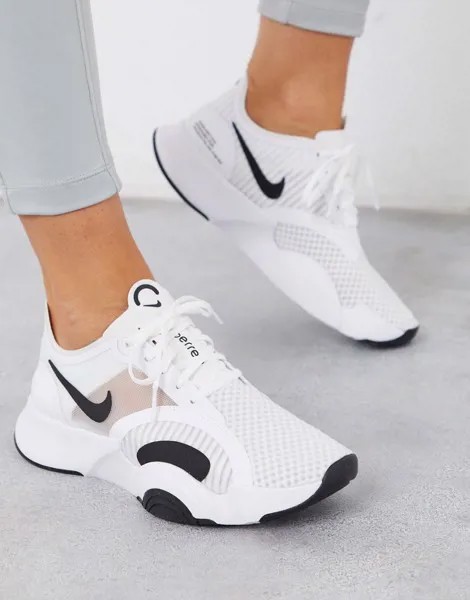 Белые кроссовки Nike Training SuperRep Go-Белый