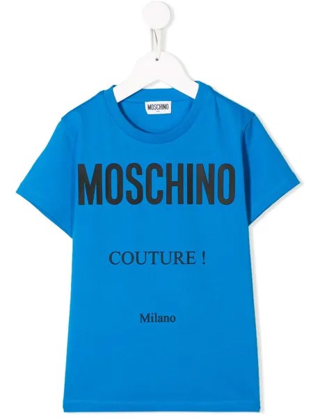 Moschino Kids футболка с логотипом