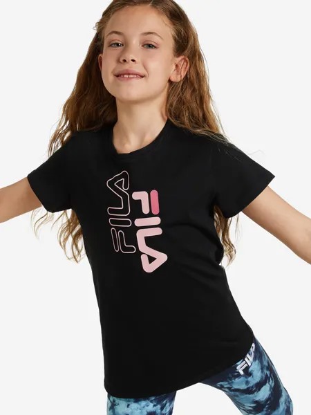 Футболка для девочек FILA, Черный
