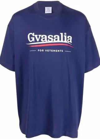 VETEMENTS футболка с принтом Gvasalia