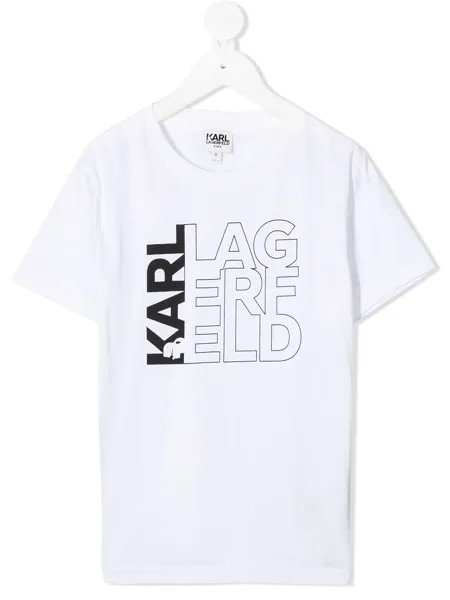 Karl Lagerfeld Kids футболка с логотипом