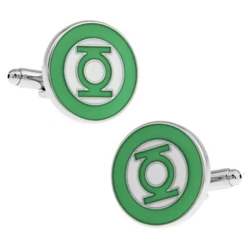 Мужские запонки супергероя Green Lantern (Зеленый Фонарь)