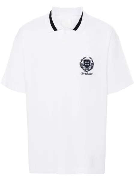 Givenchy рубашка поло Crest, белый