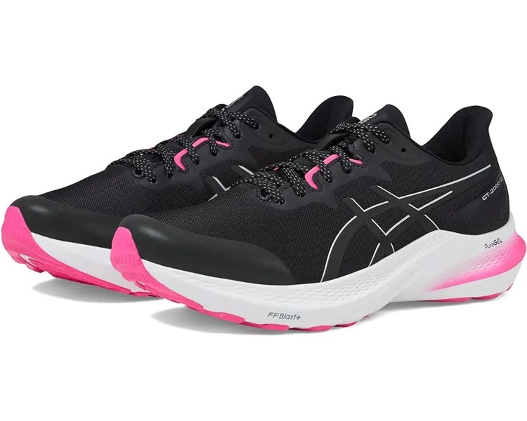 Кроссовки ASICS GT-2000 12 Lite-Show, цвет Black/Pure Silver