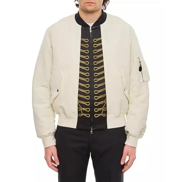 Куртка collar bomber Alexander Mcqueen, черный