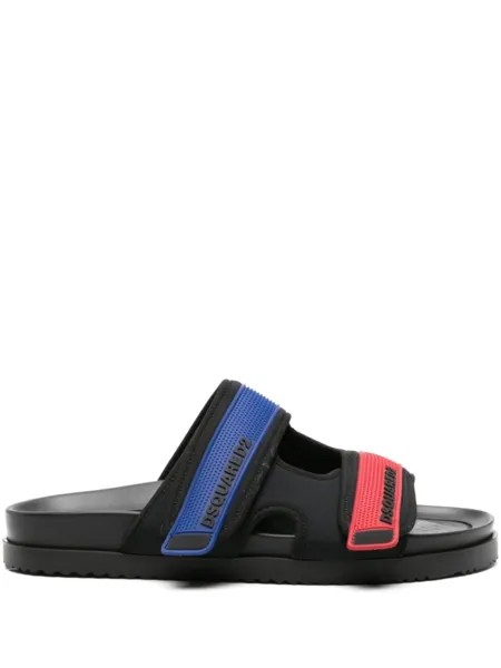 Dsquared2 шлепанцы Sport Tape, черный