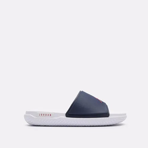 Шлепанцы Jordan Jumpman Slide, размер 14 US, синий/белый