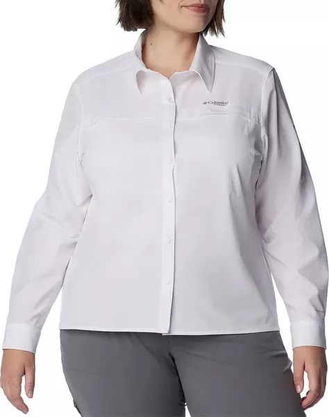 Женская тканая рубашка с длинным рукавом Columbia Summit Valley, белый