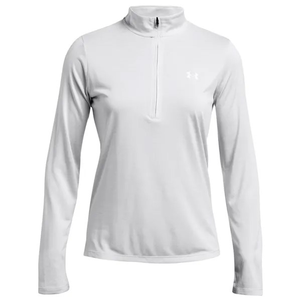 Спортивная и тренировочная куртка Under Armour Women's Tech 1/2 Zip Twist, цвет Halo Gray