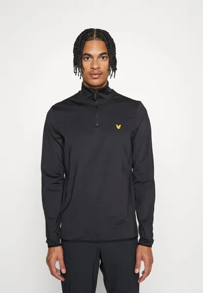 Флисовый джемпер Lyle & Scott, черный