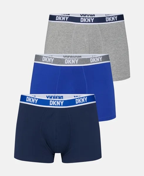 Боксеры, комплект из 3 шт. DKNY, темно-синий