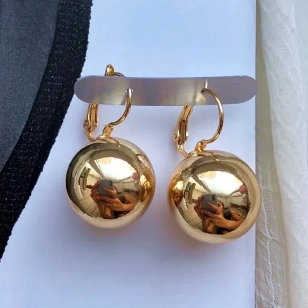 1 пара модных сережек ювелирные изделия большой круглый шар кулон серьги для женщин подарки свадебные украшения