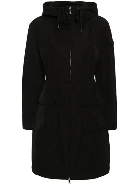 Moncler парка Laerte с логотипом, черный