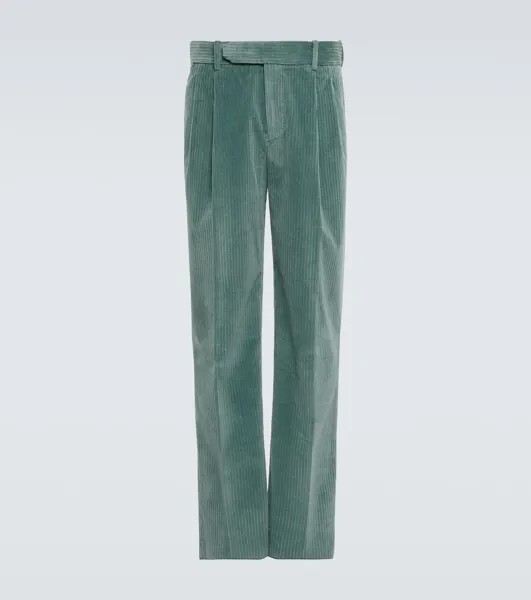 Вельветовые брюки Jasper Loro Piana, зеленый