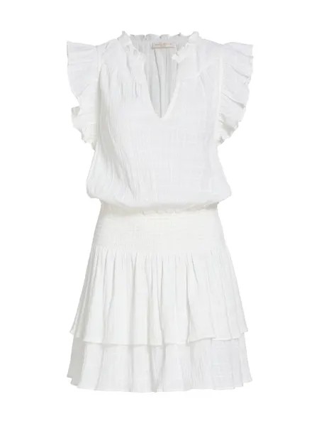 Мини-платье Regina Blouson Ramy Brook, слоновая кость