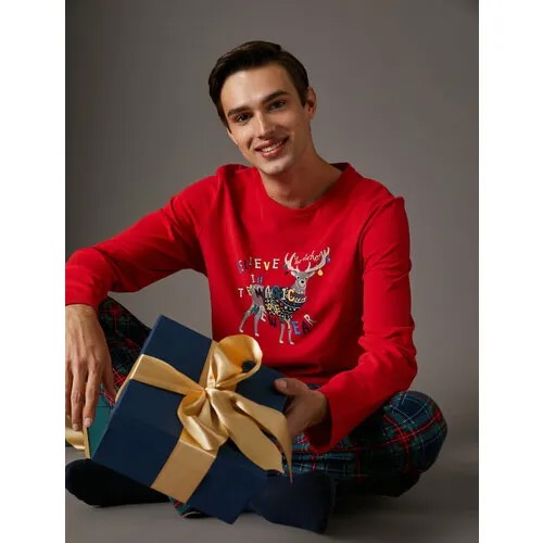 Пижама  KOTON, размер XL, бордовый