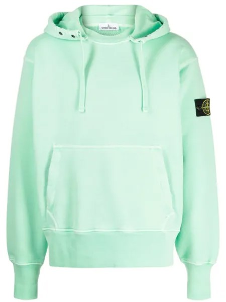 Stone Island худи с логотипом Compass, зеленый