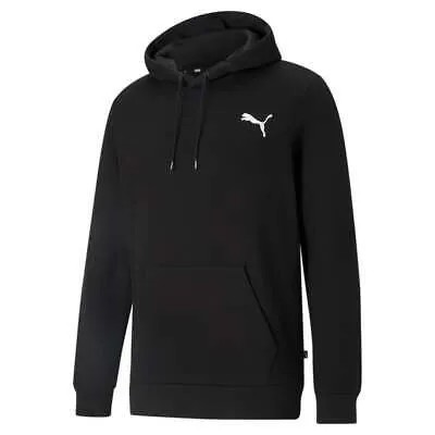 Puma Essentials Small Logo Pullover Hoodie Мужская черная повседневная верхняя одежда 58669051